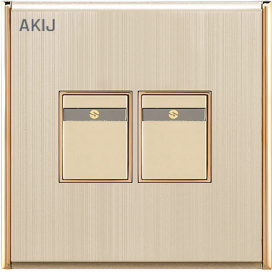 Akij Aura 2 Gang 2 Way Switch